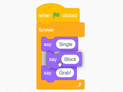 Grab single block with Ctrl key