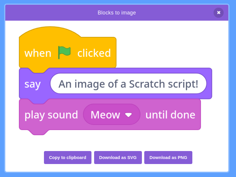 Scratch-like set pen color to block - Snap! Feature Requests