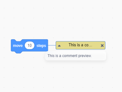 Prévisualisation des commentaires dans l'éditeur