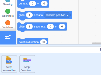 Name scripts before backpacking