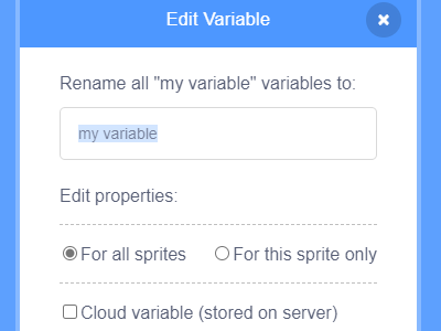 Variable type switching