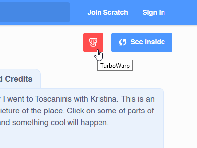 TurboWarp button