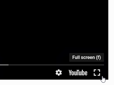 YouTube full screen